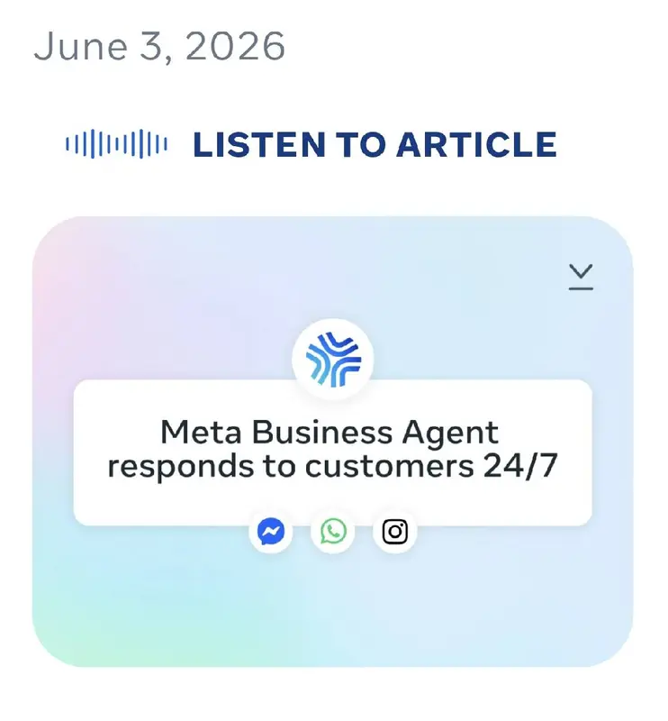 Meta Business Agent WhatsApp AI 客服